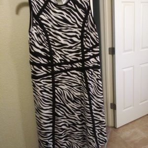 Zebra print cocktail dress